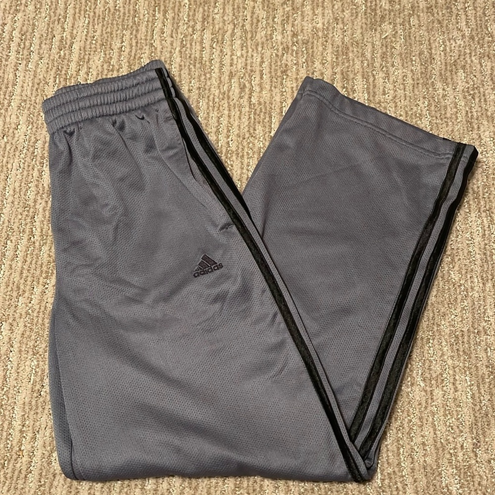 ADIDAS Athletic Pants. Size 25” to 32” waist (Elastic)